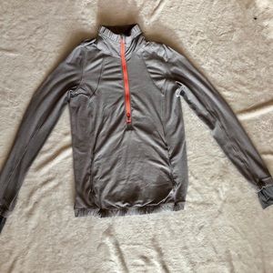 Lululemon 1/2 zip pullover- light heathered grey